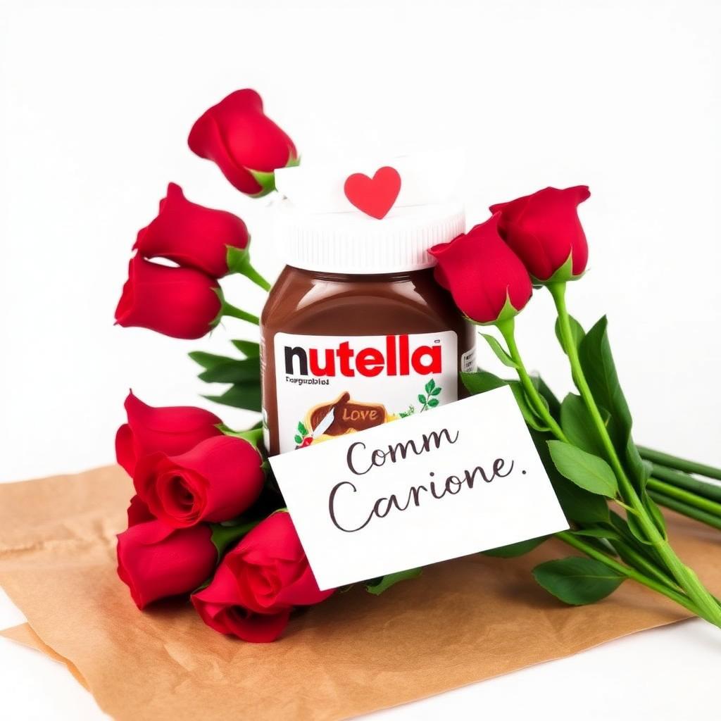 Rosas com Nutella