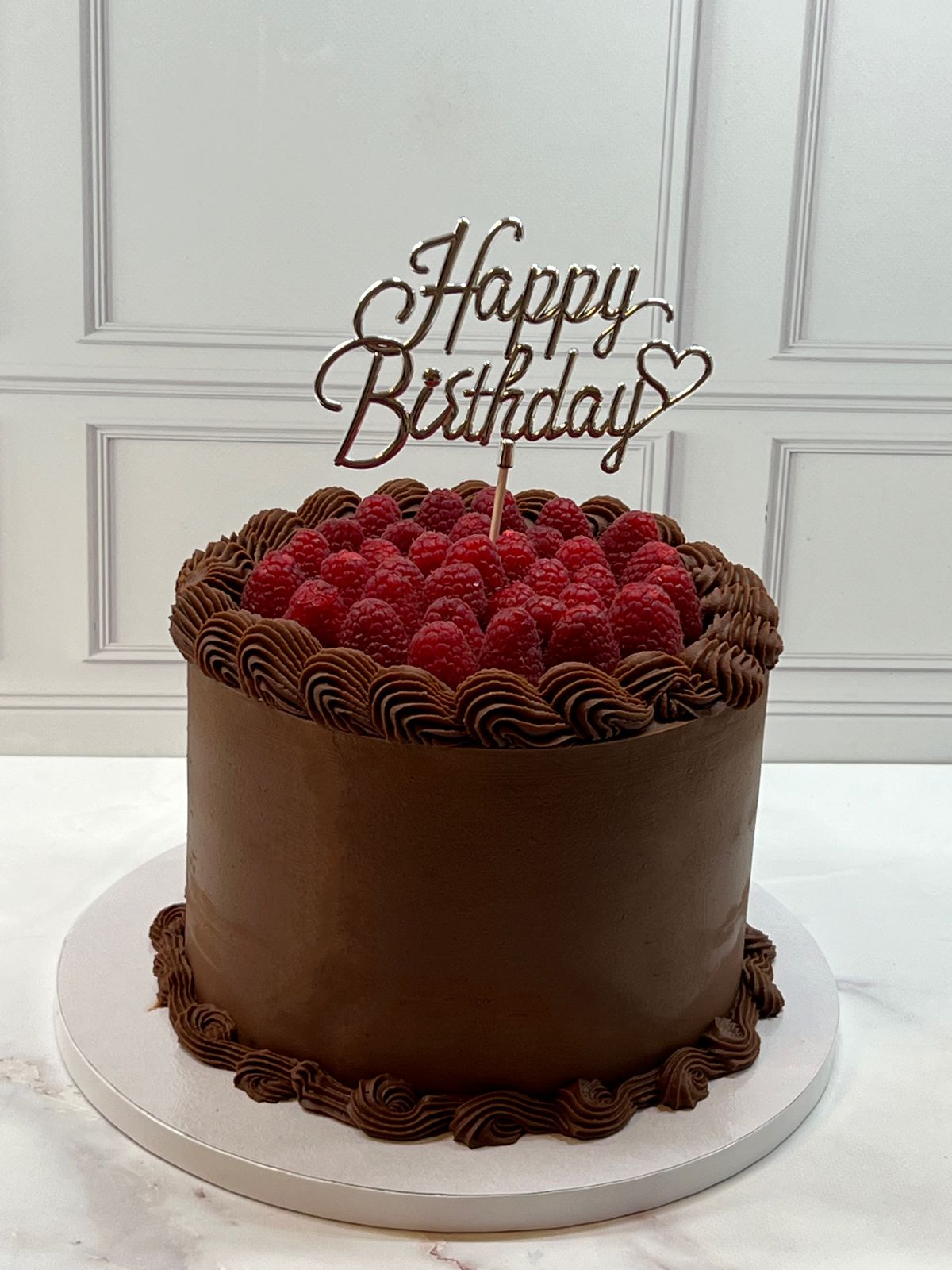Torta Chocolate com Framboesas